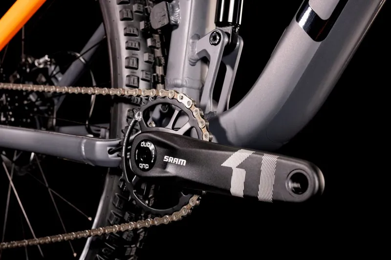 Cube Stereo 120 Pro Mountain Bike 2022 Grey/Orange-4